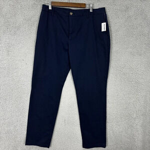 Old Navy Chino Pants Mens 34 Blue Built In Flex Stretch Office Career Preppy NWT